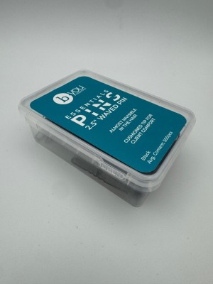 b.you 2.5" Black Waved Pin 500Pk
