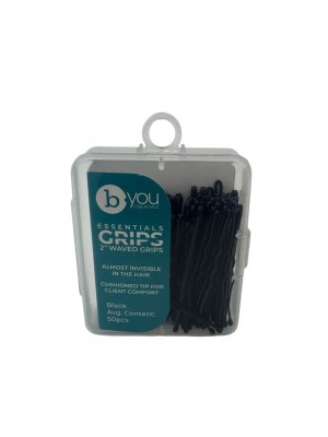 b.you Black 2" Waved Grip PK50