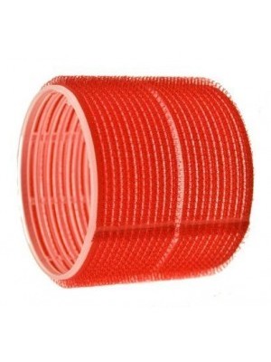 Hair Tools 70mm Jumbo Red velcro roller PK6