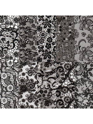 Halo Create - Foil - Black Lace pk10