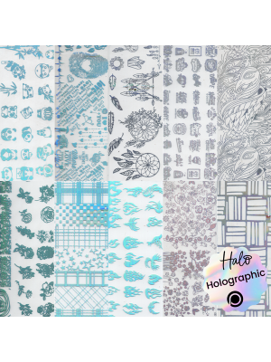Halo Create - Foil - Holographic Patterns (Various) pk10