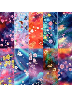 Halo Create - Foil - Floral Fantasy pk10