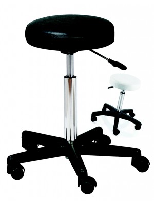 Hair and Beauty Gas Lift Stool - White