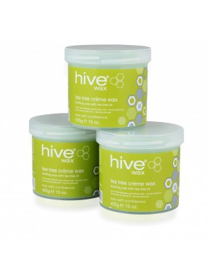 Hive Tea Tree Creme Wax 425g - 3 for 2 Pack