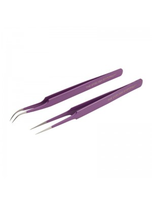 Eyelash Emporium Straight And Curved Tweezer Set