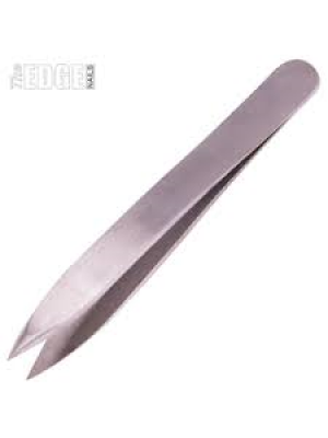 The Edge Epilation Short Point Silver Tweezer