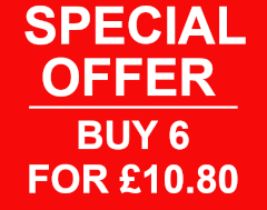 Buy six for &pound;10.80